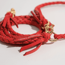 画像をギャラリービューアに読み込む, 組み編みリード(赤)