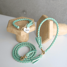 画像をギャラリービューアに読み込む, 組み編みリード(ミントグリーン)