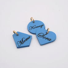 画像をギャラリービューアに読み込む, ネームチャーム(水色)