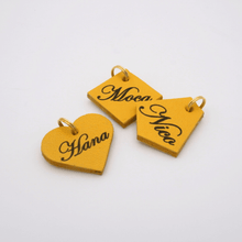 画像をギャラリービューアに読み込む, ネームチャーム(黄色)