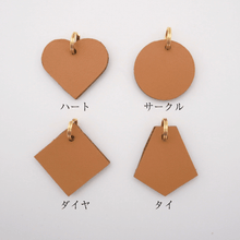 画像をギャラリービューアに読み込む, ネームチャーム(キャメル)