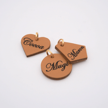 画像をギャラリービューアに読み込む, ネームチャーム(キャメル)