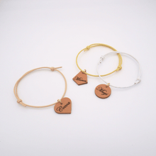 画像をギャラリービューアに読み込む, ネームチャーム(キャメル)