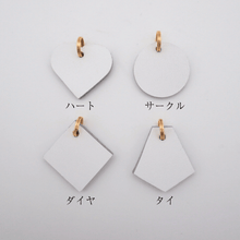 画像をギャラリービューアに読み込む, ネームチャーム(白)