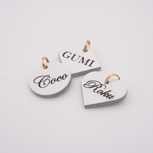 画像をギャラリービューアに読み込む, ネームチャーム(白)