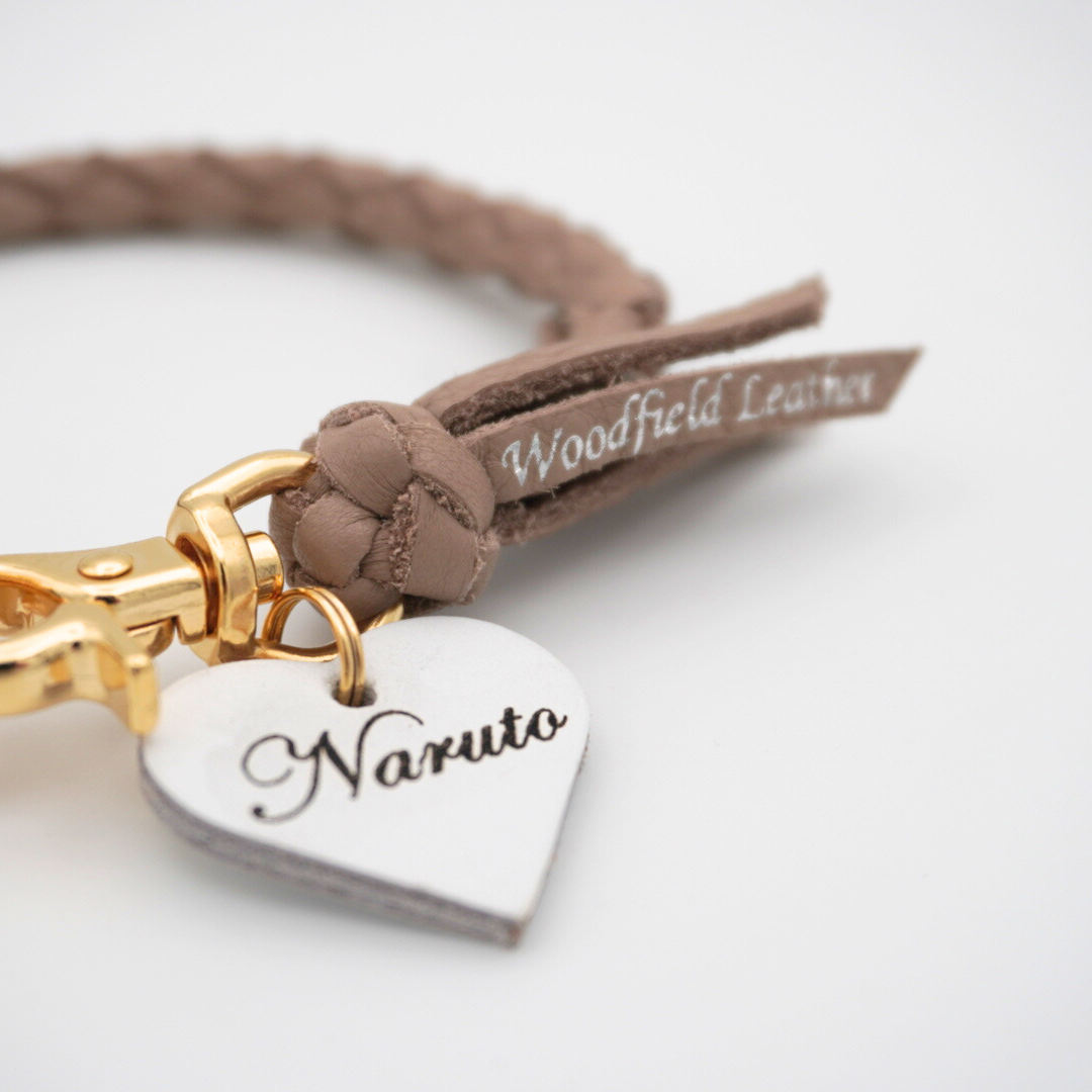 専用です。Woodfield Leather Studioグレージュ100cm犬 本革の犬用リード おしゃれで人気 可愛いおすすめレザー(2色