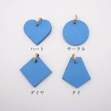 画像をギャラリービューアに読み込む, ネームチャーム(水色)
