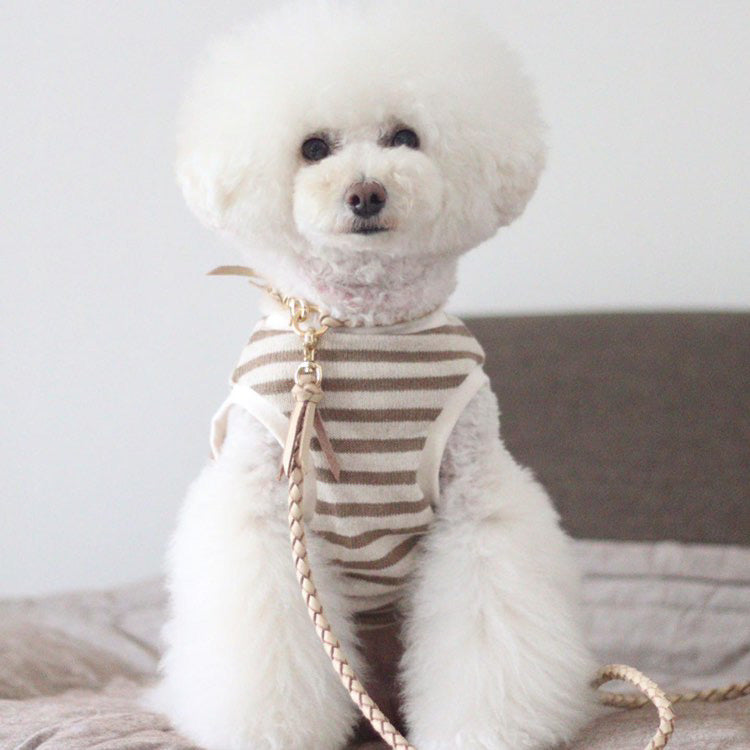 編み込みレザーリード ベージュ　Woodfield Leather Studio リード – Woodfield Leather Studio